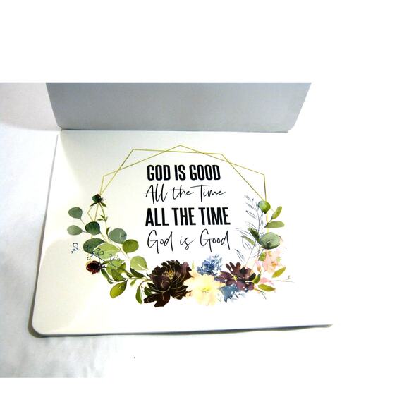 Desk Notepad Mousepad Bible Scripture Religious Spiritual message God is Good - Picture 2 of 3